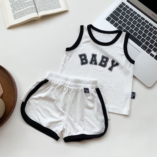 BABY休閒無袖套裝 