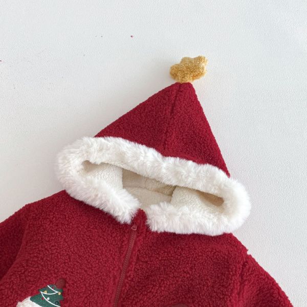 聖誕雪球雪人毛絨絨外套 