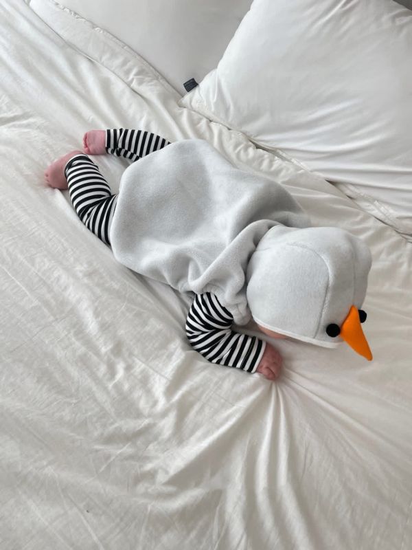 條紋聖誕雪人寶寶造型組 