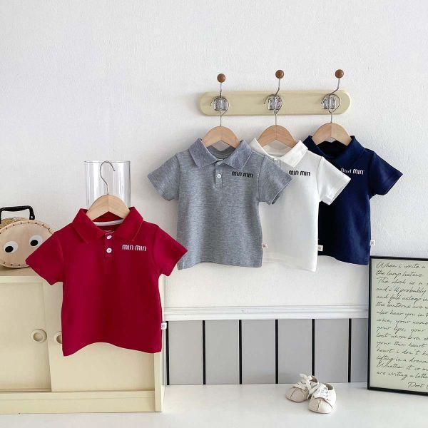 MIN刺繡POLO短上衣 