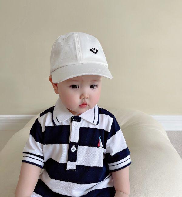 小帆船寬條紋連身衣 