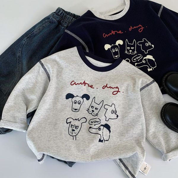 趣味狗狗塗鴉上衣 