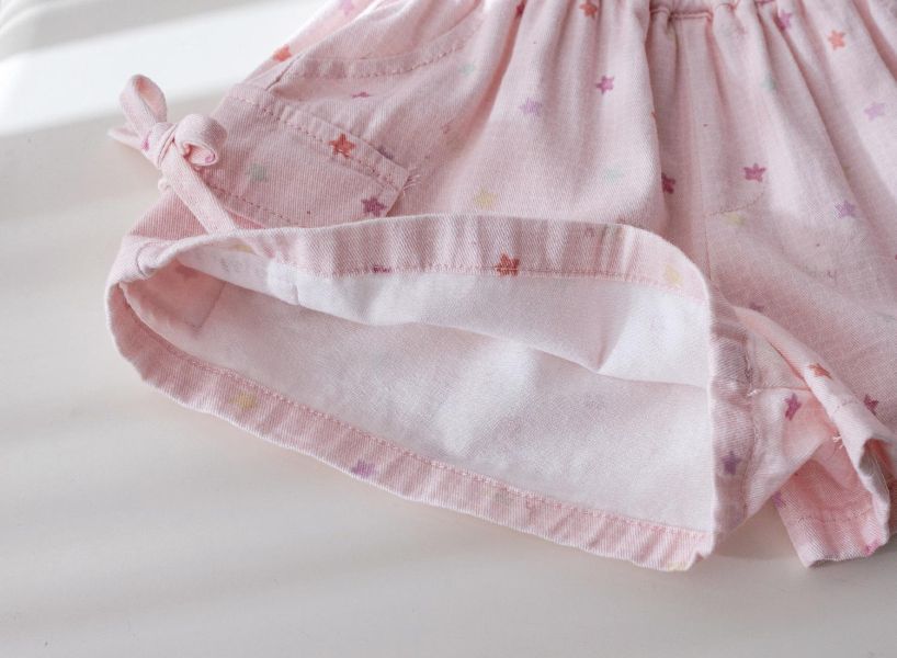 彩色波點雙口袋短褲 