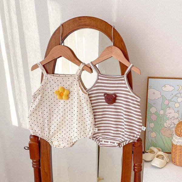 小熊花花公仔吊帶包屁 