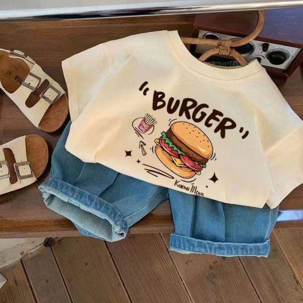 漢堡+珍奶好朋友上衣 