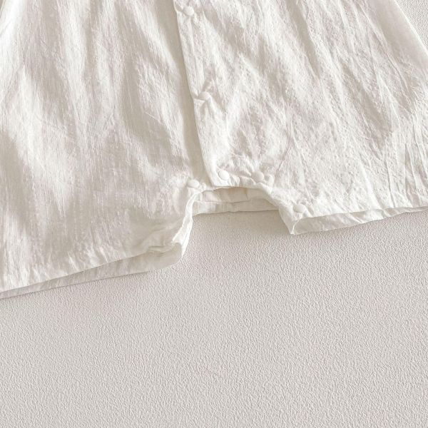 立體小白狗POLO領連身衣 