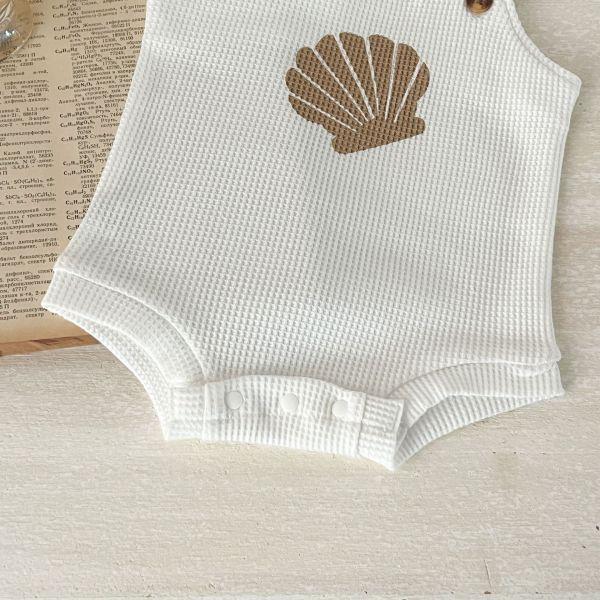 華夫格貝殼吊帶套裝 