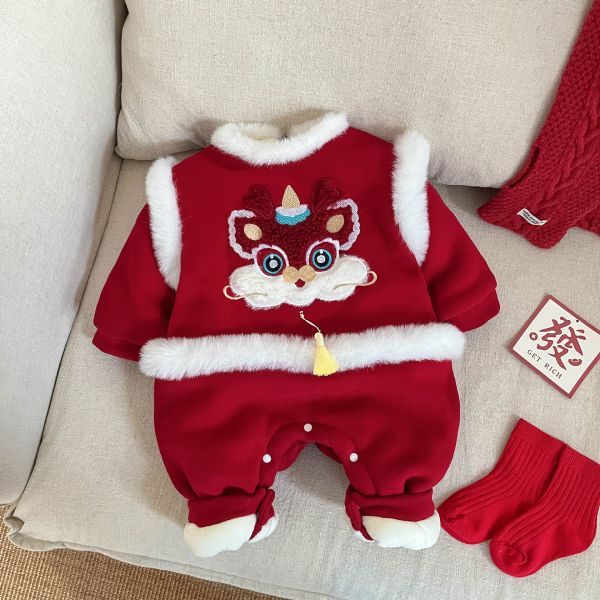 舞獅賀年寶寶連身衣 