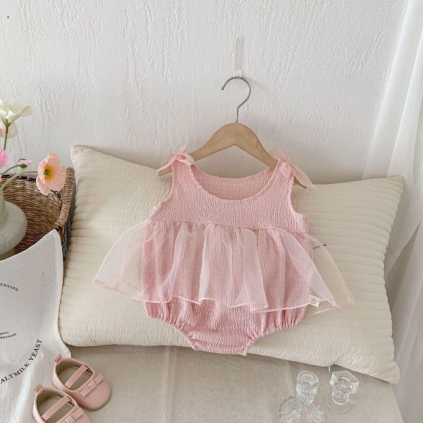 美美粉色雙肩蝴蝶結包屁 