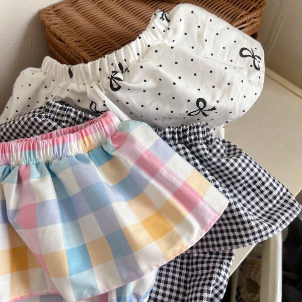 女寶荷葉花邊包屁褲裙 