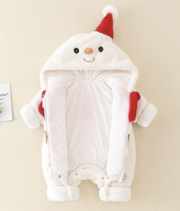 超萌聖誕小小雪人連身衣 