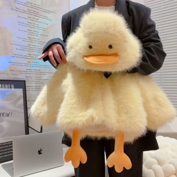 暖暖的爆萌小鴨絨絨外套 