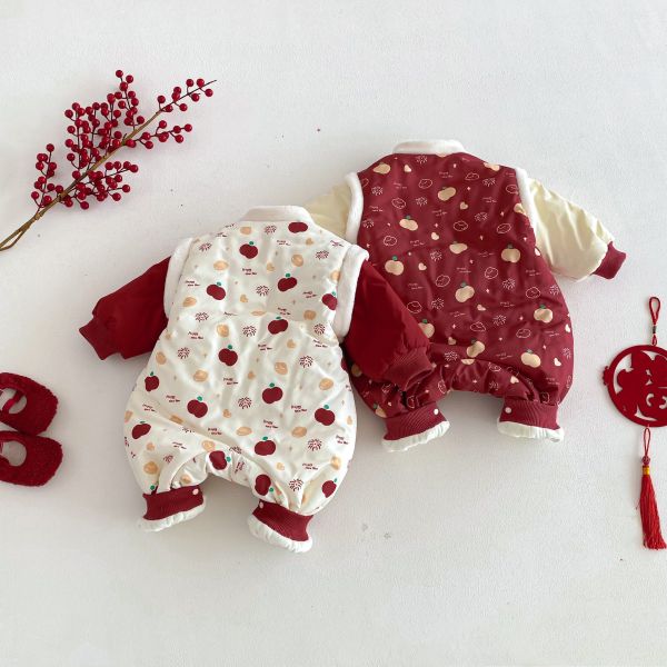 新春平安拜年寶寶連身裝 