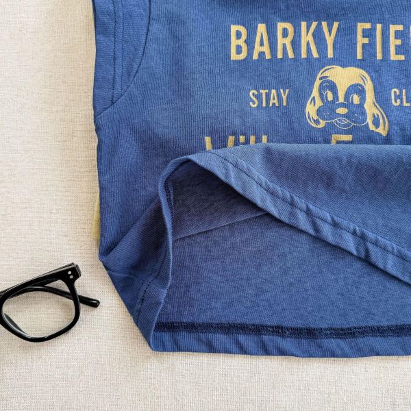 韓系字母狗狗無袖上衣 