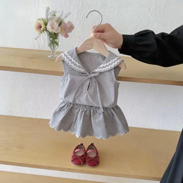 水手感女寶褲裙套裝 