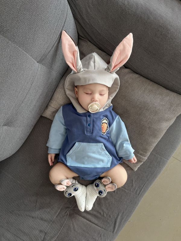 長耳小動物造型連帽包屁 