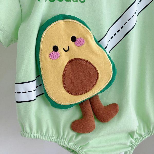 立體夏日水果包屁 