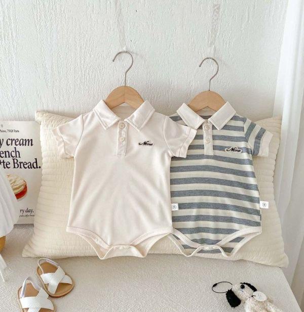 胸前帥氣字母POLO領包屁 