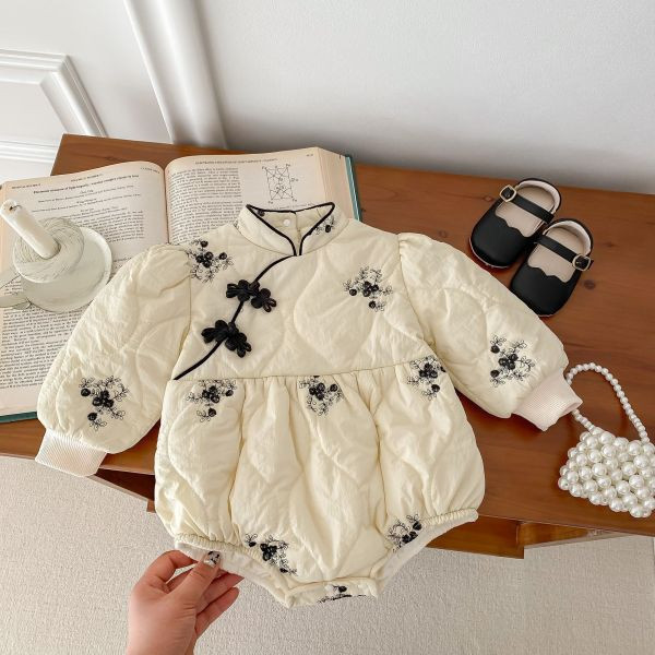 中國結！寶寶夾棉拜年包屁 