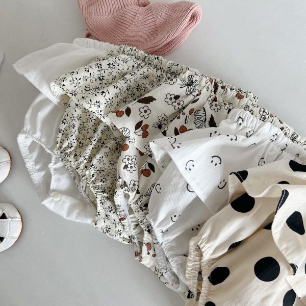 女寶荷葉花邊包屁褲裙 