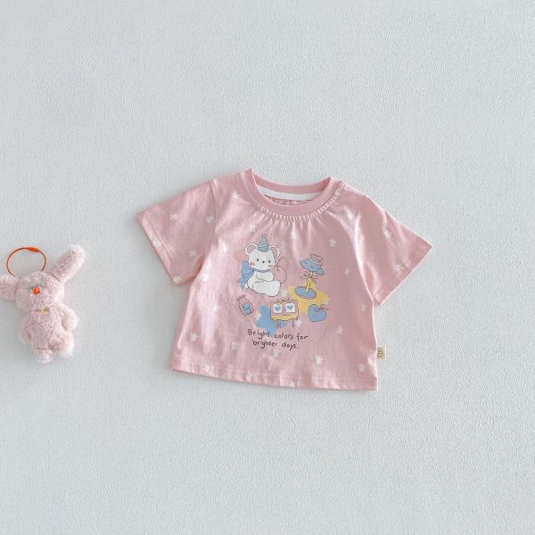 滿印點點兔兔短tee 