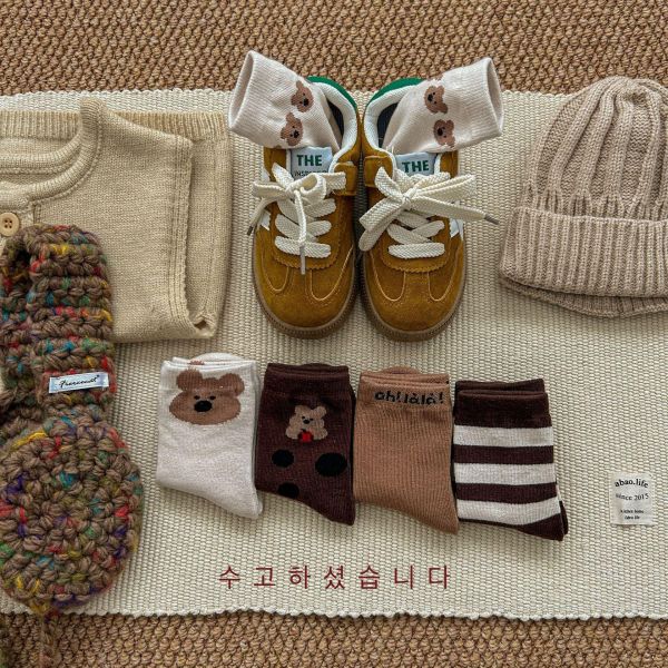 Oh lala 小熊襪襪組｜五入 