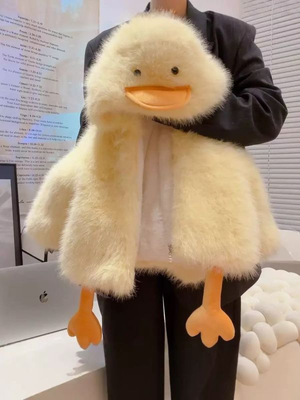 暖暖的爆萌小鴨絨絨外套 