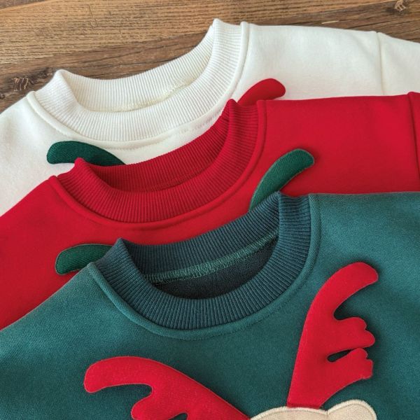 聖誕麋鹿小精靈包屁｜附帽 