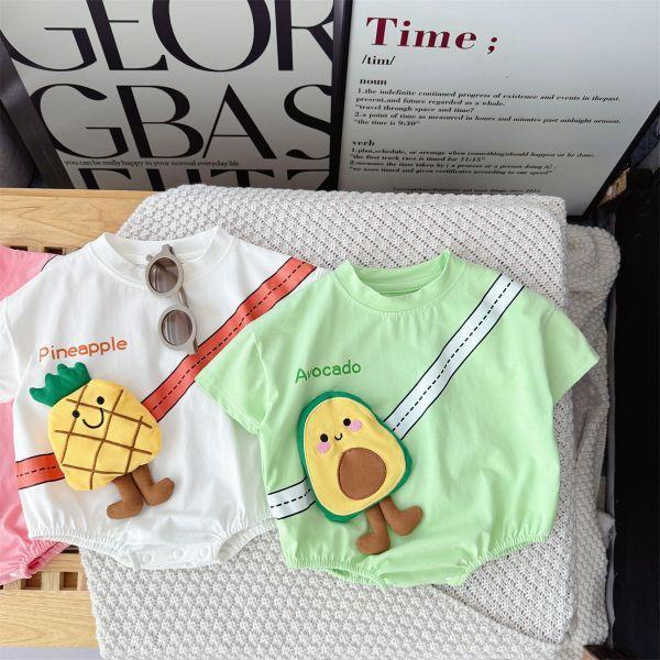 立體夏日水果包屁 