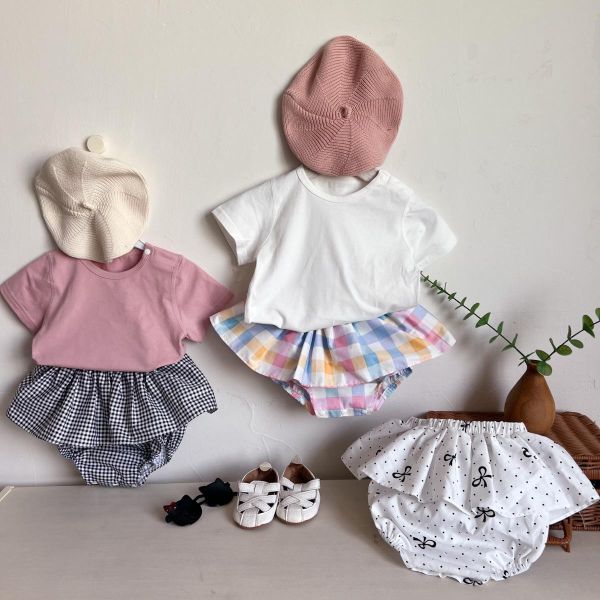 女寶荷葉花邊包屁褲裙 