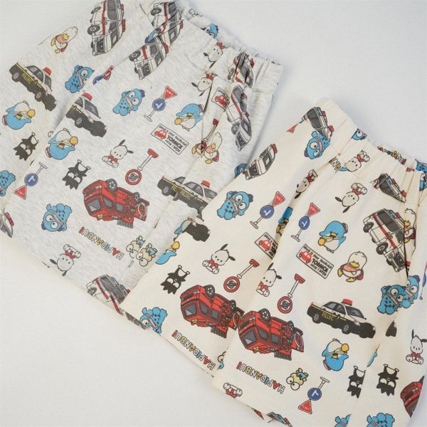 卡通與車車印花五分褲 