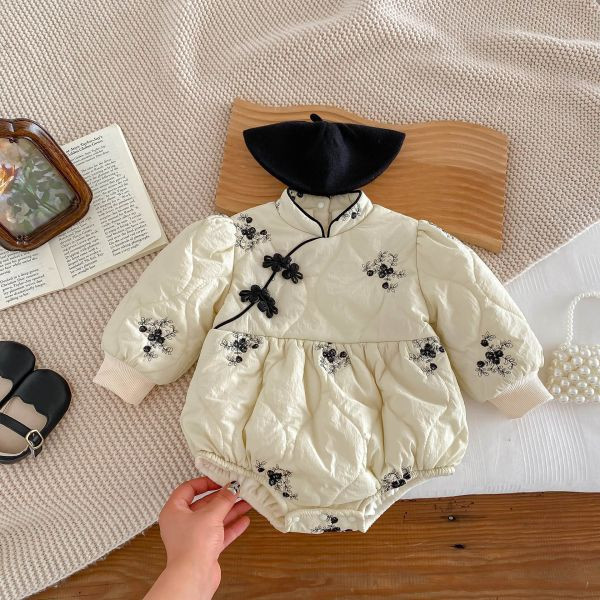 中國結！寶寶夾棉拜年包屁 