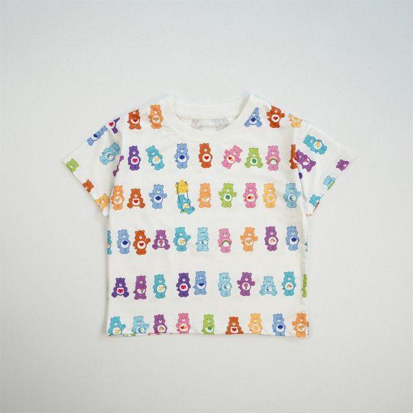 滿印彩虹熊短袖上衣 