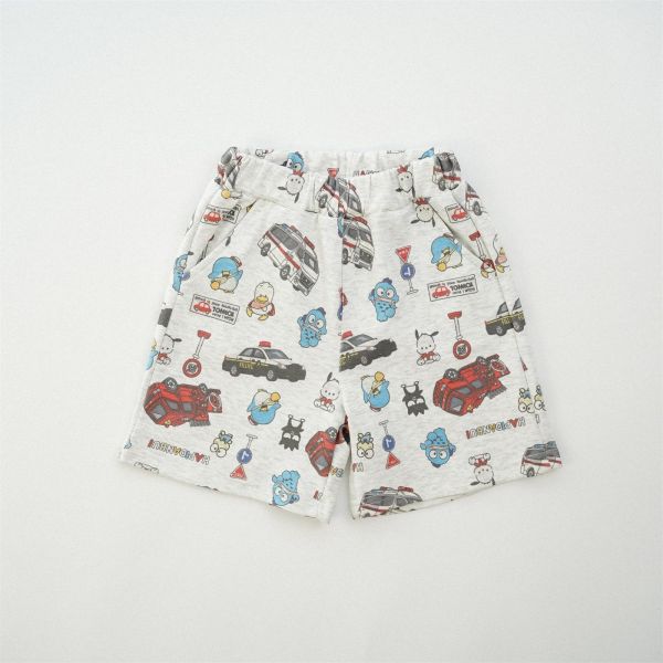 卡通與車車印花五分褲 