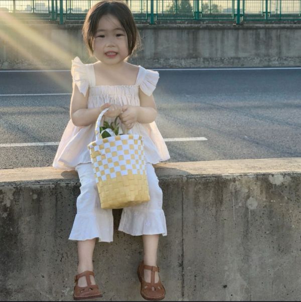 日光漫步飛袖背心褲裝 