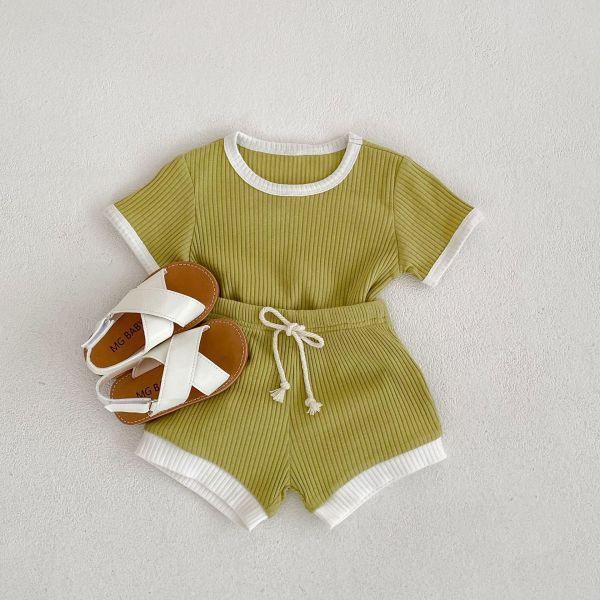 簡約休閒綁帶套裝 