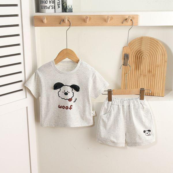 臉紅紅小狗短袖套裝 