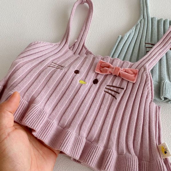 喵喵蝴蝶針織三件組 