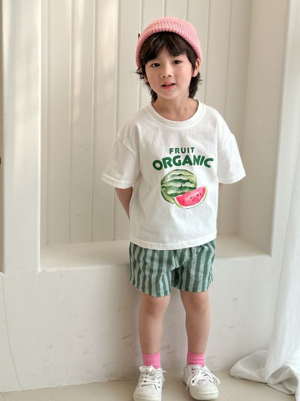 夏天到了西瓜兄妹裝 