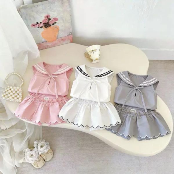 水手感女寶褲裙套裝 