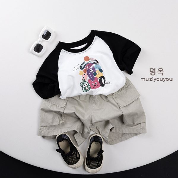 俏皮插畫風短tee 