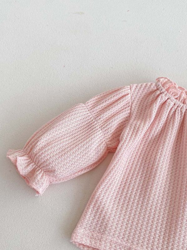 【現貨】泡泡碎花吊帶包屁組 