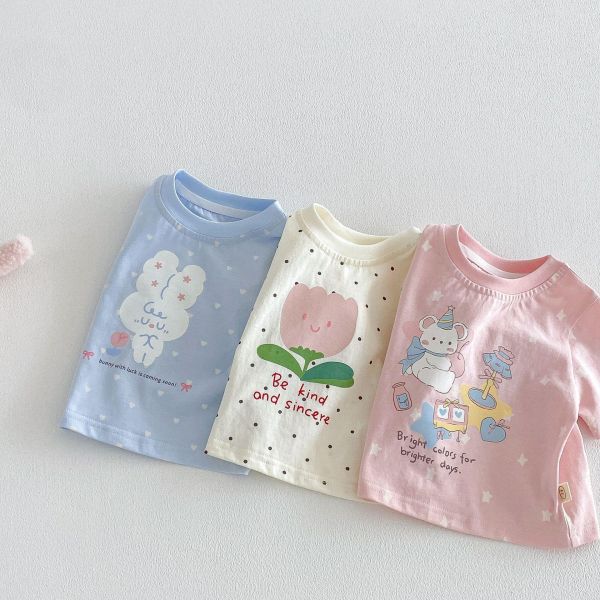 滿印點點兔兔短tee 