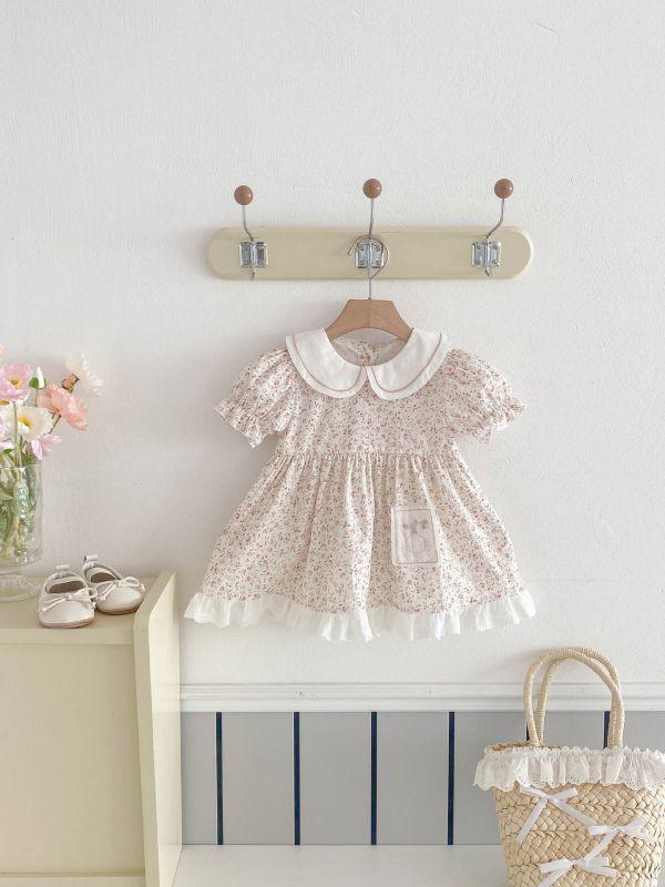 夢幻娃娃領碎花洋裝 