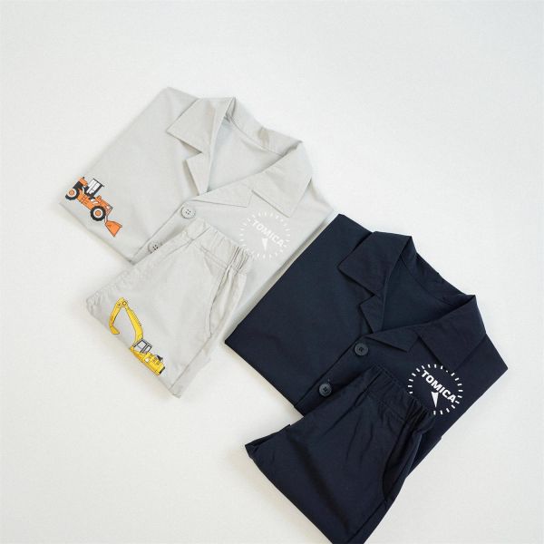 TOMICA挖土機短袖套裝 