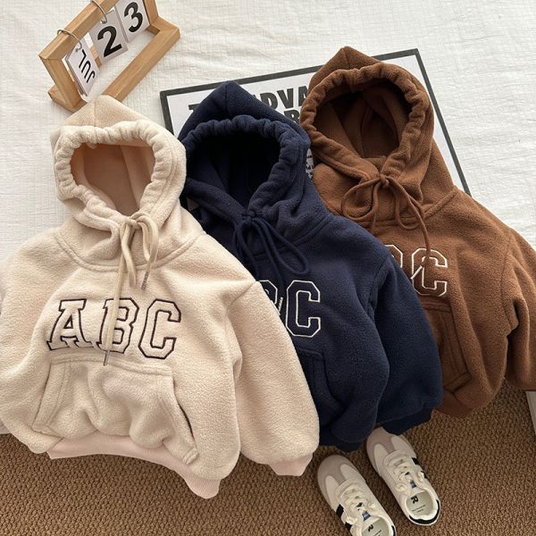 加絨款！A.B.C大字母連帽套裝 