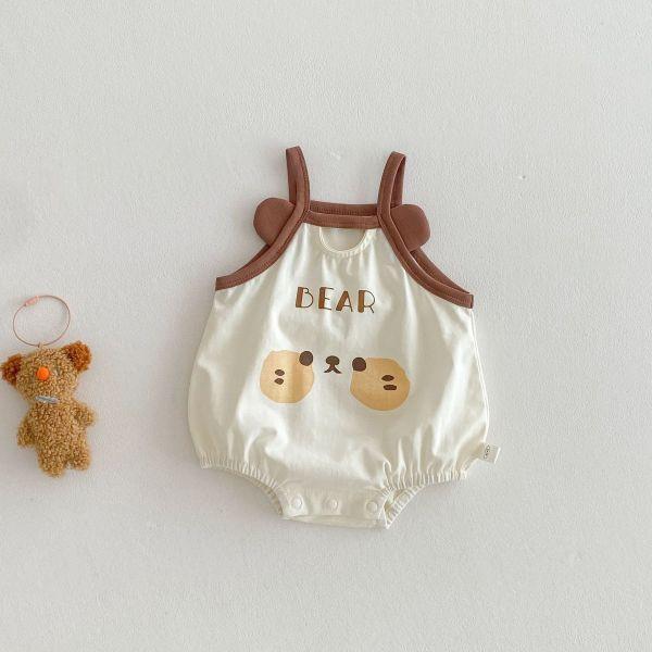 萌趣小鴨狗狗吊帶包屁 