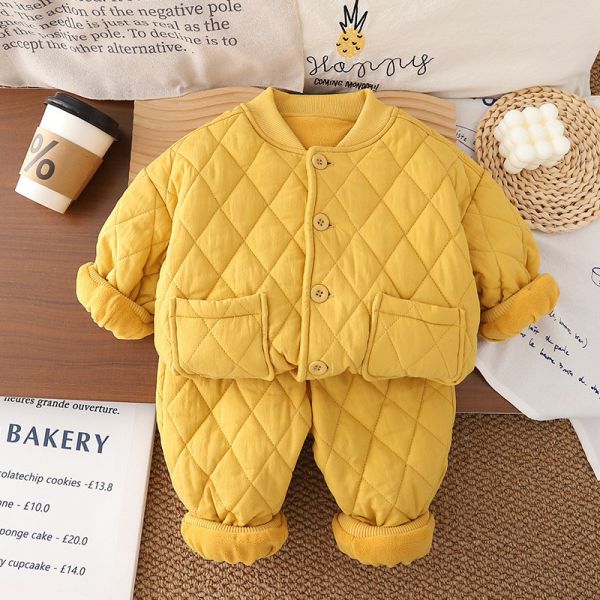 禦寒蓬蓬暖冬菱格套裝 