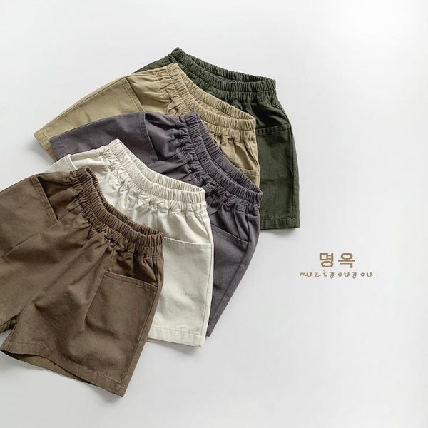 莫蘭迪色系百搭短褲 