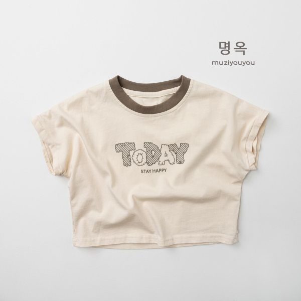 TODAY字母短上衣 